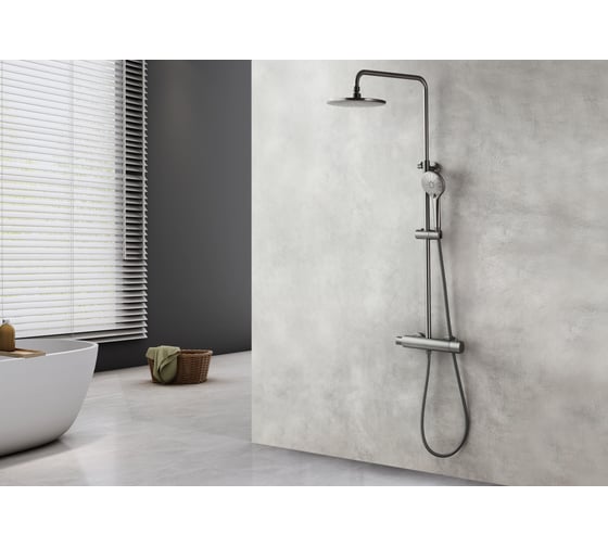 Смеситель для душа Lemark Bronx термостатический LM3770GM