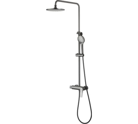 Смеситель для душа Lemark Bronx с регулируемой высотой штанги LM3760GM