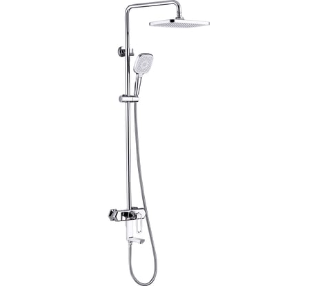 Смеситель для ванны и душа Lemark Prizma с регулируемой высотой штанги LM3962C