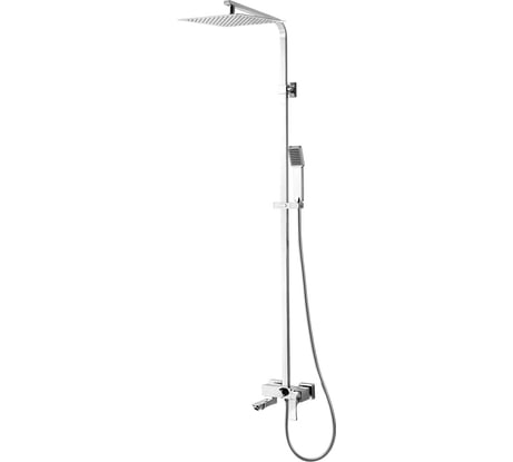 Смеситель для ванны и душа Lemark Unit с регулируемой высотой штанги LM4562C