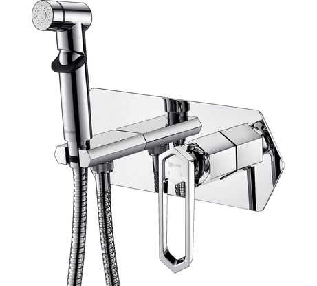 Смеситель Lemark Prizma с гигиеническим душем, встраиваемый LM3919C