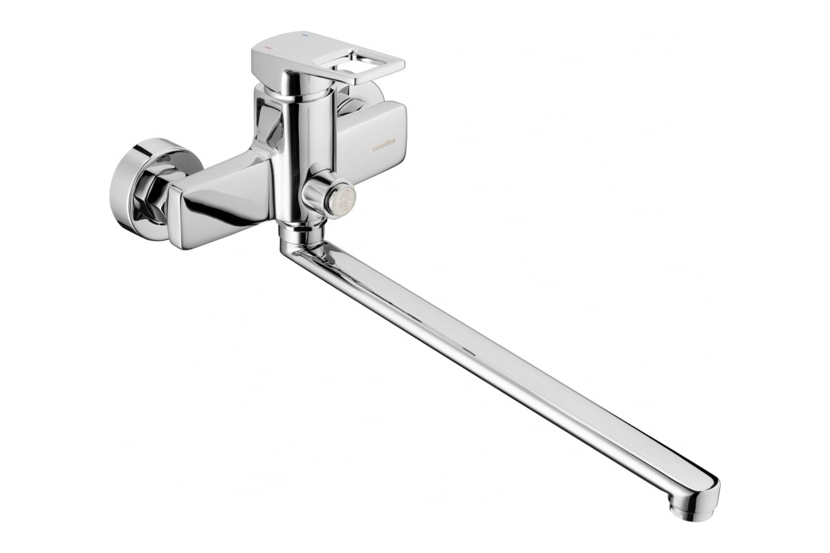 Смеситель для ванны Swedbe Kronos однорычажный с длинным Z-изливом 2050 ...