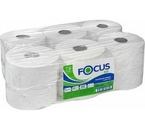Туалетная бумага Focus JUMBO ECO 1-слой, 450 м в рулоне 12 Н95хD200 мм, белая H-5050785n