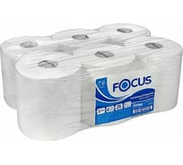 Бумажное полотенце Focus JUMBO 1-слой, 280 м в рулоне, 6 шт, с центральным вытяжением Н195хD180 мм, белое H-5036889n