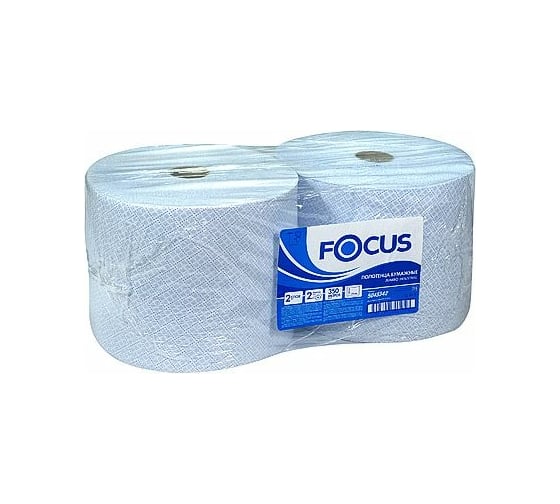Бумажное полотенце Focus JUMBO INDUSTRIAL 2-слоя, 350 м в рулоне 2 Н240хD225 мм  H-5043342n
