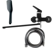 Смеситель для ванны Melodia della vita Moderno Black картридж д.35 мм, длинный излив MDV35141_bk 65361