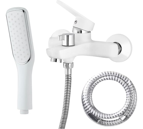 Смеситель для ванны MELODIA Moderno White картридж д.35 мм, короткий излив MDV35140_wt 65365