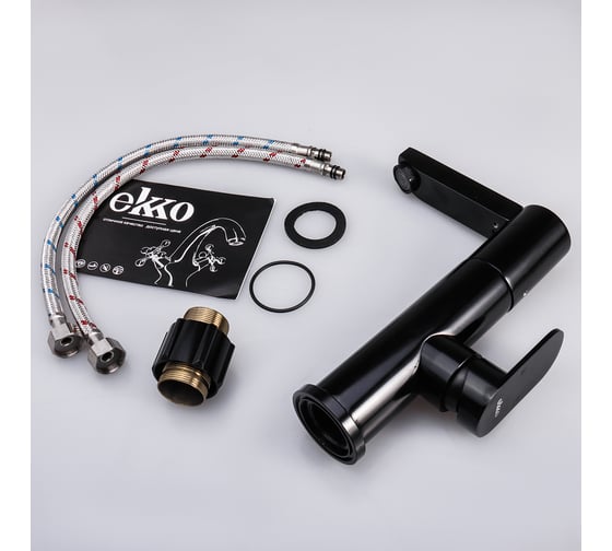 Смеситель для раковины Ekko черный E1083-8