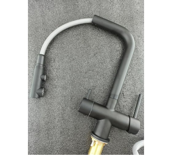 Смеситель для кухонной мойки OUTE с отдельным выходом под фильтр T610003BK-300