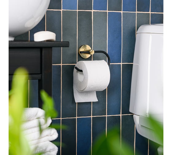 Держатель для туалетной бумаги Moroshka Oro Nero открытый 925-105-01