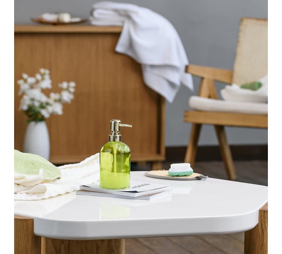 Дозатор для жидкого мыла Moroshka Bright Colors 8x8х17,5 см., цвет зеленый 917-308-01