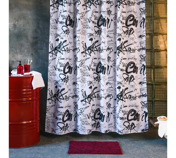 Дозатор для жидкого мыла Moroshka Graffity 8x8х17,5 см., цвет красный 916-308-01