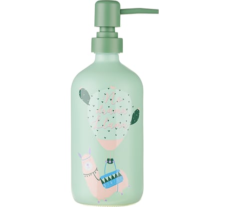 Дозатор для жидкого мыла Moroshka Lama 7,5x7,5x21 см., цвет зеленый 923-308-02