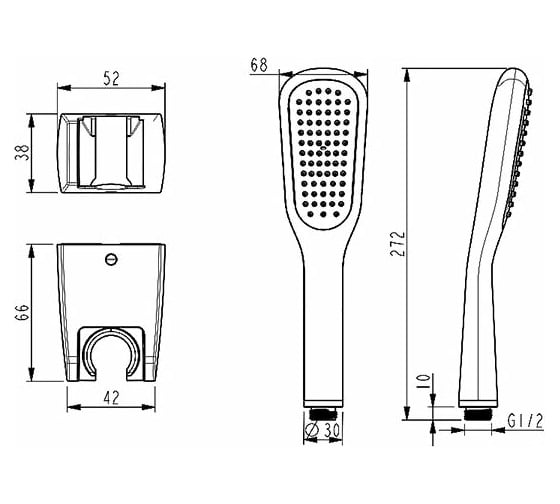 Универсальный смеситель Lemark Ursus LM7251BL