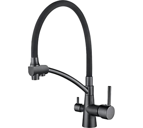Смеситель для кухни Ledeme с выходом для питьевой воды, графит L4855U-12 808343
