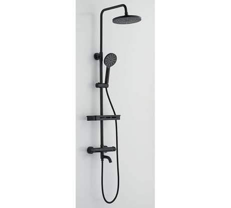 Душевая система c термостатическим смесителем для ванны/душа Melodia della vita Salsa 3в1 MSC00109C_bk чёрный 14527