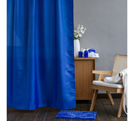 Мягкий коврик для ванной комнаты Moroshka Bright Colors 40x60 см., цвет синий 917-303-03