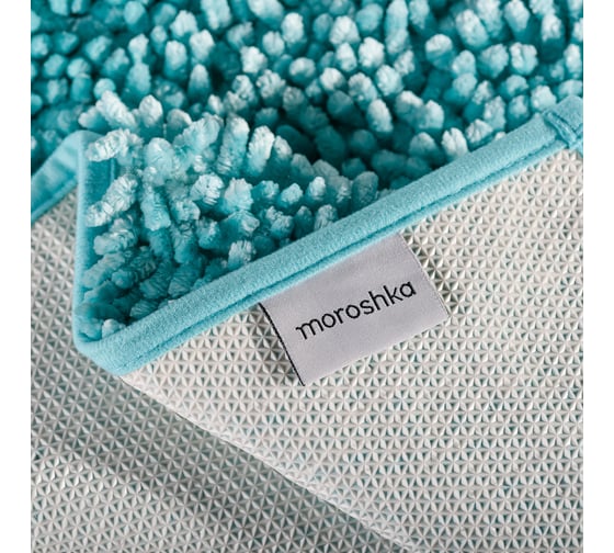 Мягкий коврик для ванной комнаты Moroshka Bright Colors 40x60 см., цвет бирюзовый 917-303-02