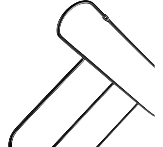 Планка Moroshka Minima с 3 крючками, 36x5,4x21 см, цвет черный 930-013-01