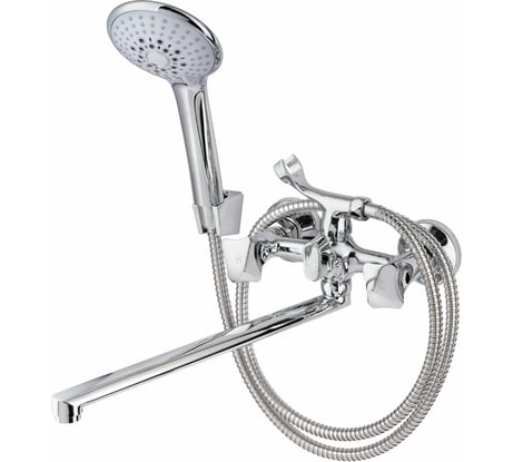 Смеситель для ванны с душем ПРОФСАН ПСМ КВАДРО тип ГОСТ См-ВУДРНШлА PSM-184-38