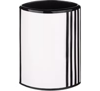 Стакан для зубных щеток Moroshka Grafica 5x8,5x12 см., цвет белый черный 935-312-01