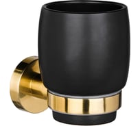 Стакан настенный для зубных щеток Moroshka Oro Nero 925-116-01