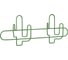 Планка с 4 крючками ЧМЗ 43.7x17.6x4.5 см, цвет зеленый 501-013-07 1