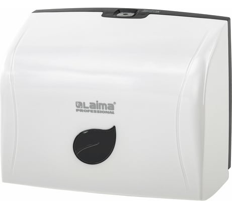 Диспенсер для полотенец LAIMA PROFESSIONAL ECO система H3, V-сложения, белый, ABS-пластик 606548