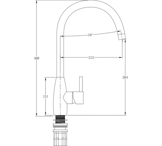 Кухонный смеситель EMAR ЕС - 3022