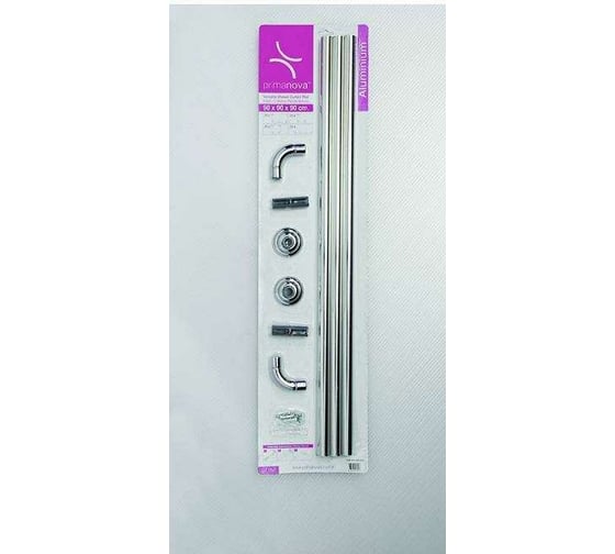 Алюминиевый карниз PRIMANOVA в виде L и U, хром M-07162