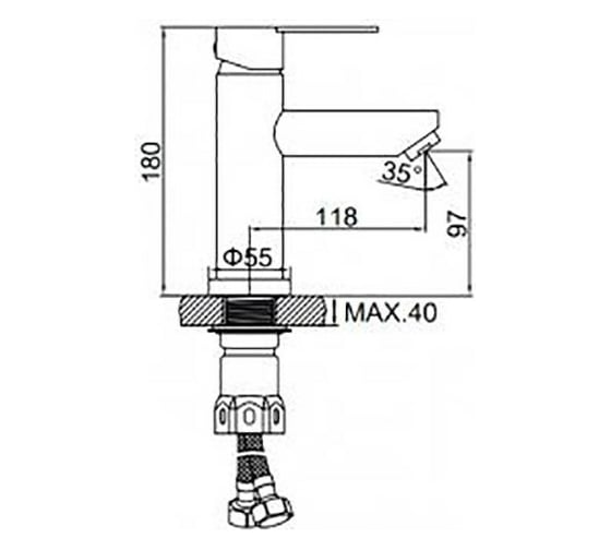 Смеситель для раковины WISENT WG71003