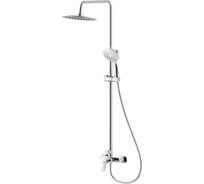 Смеситель для душа Rossinka с регулируемой высотой штанги и лейкой "Тропический дождь" RS45-45