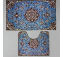 Набор ковриков для ванной и туалета Доляна "Узочи" 2 шт., 50х78 см, 40х50 см 5139246