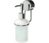 Диспенсер (дозатор) для жидкого мыла LAIMA нержавеющая сталь/стекло, 300 мл, крепление к стене 607427