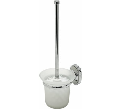 Ерш для унитаза LAIMA с подставкой из толстого стекла, крепление к стене, нержавеющая сталь 607425