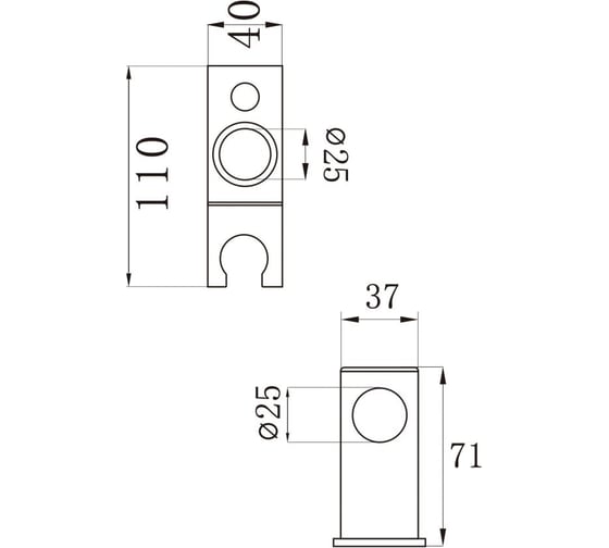 Душевая штанга AV Engineering AVSSS-055