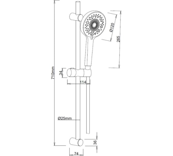 Душевой гарнитур ESKO SSS712