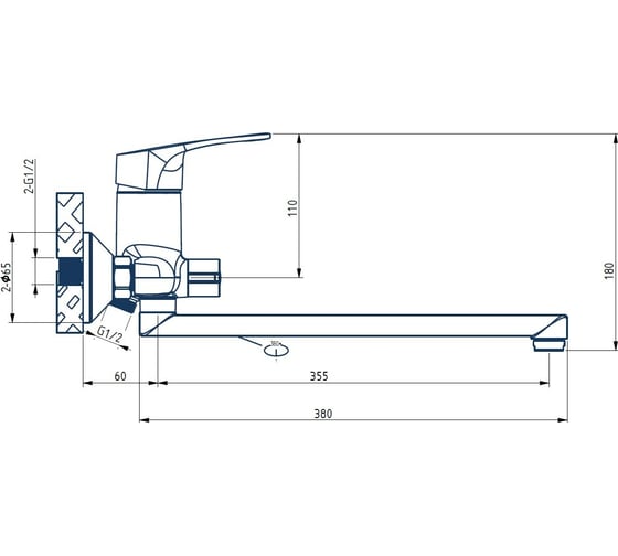 Смеситель для ванны и душа ESKO KANSAS KS 31