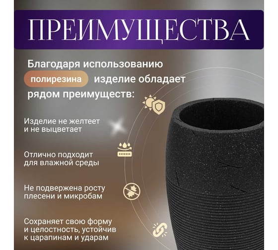 Стакан PERFECTO LINEA Blackstone 35-005033