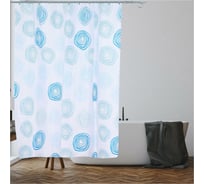 Шторка для ванной PERFECTO LINEA Harmony 180x180 см, водная рябь 36-118018