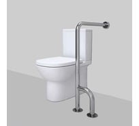 Поручень для унитаза Доминант с креплением в пол и стену (AISI 304) D-M1/01 23161413