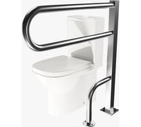 Поручень для унитаза Доминант неоткидной, с креплением в пол (AISI 304) D-M1/02 23161425