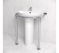 Поручень для раковины ООО Доминант Доминант с креплением в пол и в стену(AISI 304) D-M2/03