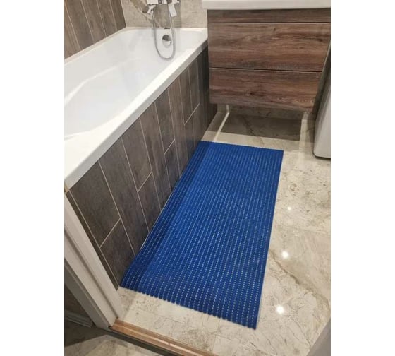Коврик для душевой кабины AKO Safe and Soft синий 60x90 см 2000925416991 1