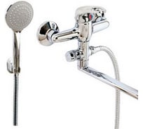 Смеситель для ванны и умывальника ARGO YOUNG NEW d-35, картридж., L-обр. излив 325 мм 43296