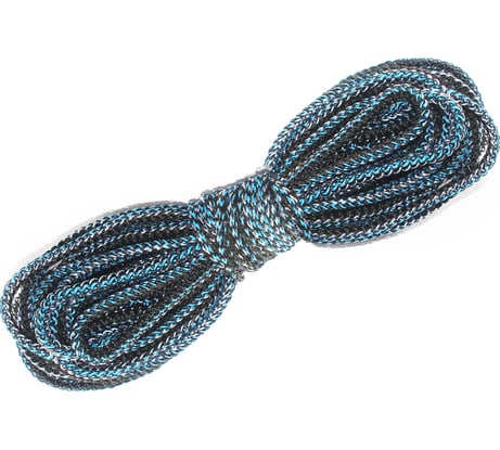 Веревка бельевая ТПК Сигма хозяйственный, бельевой шнур, вязаный полипропиленовый, 6 мм X 50 м ШВХ24