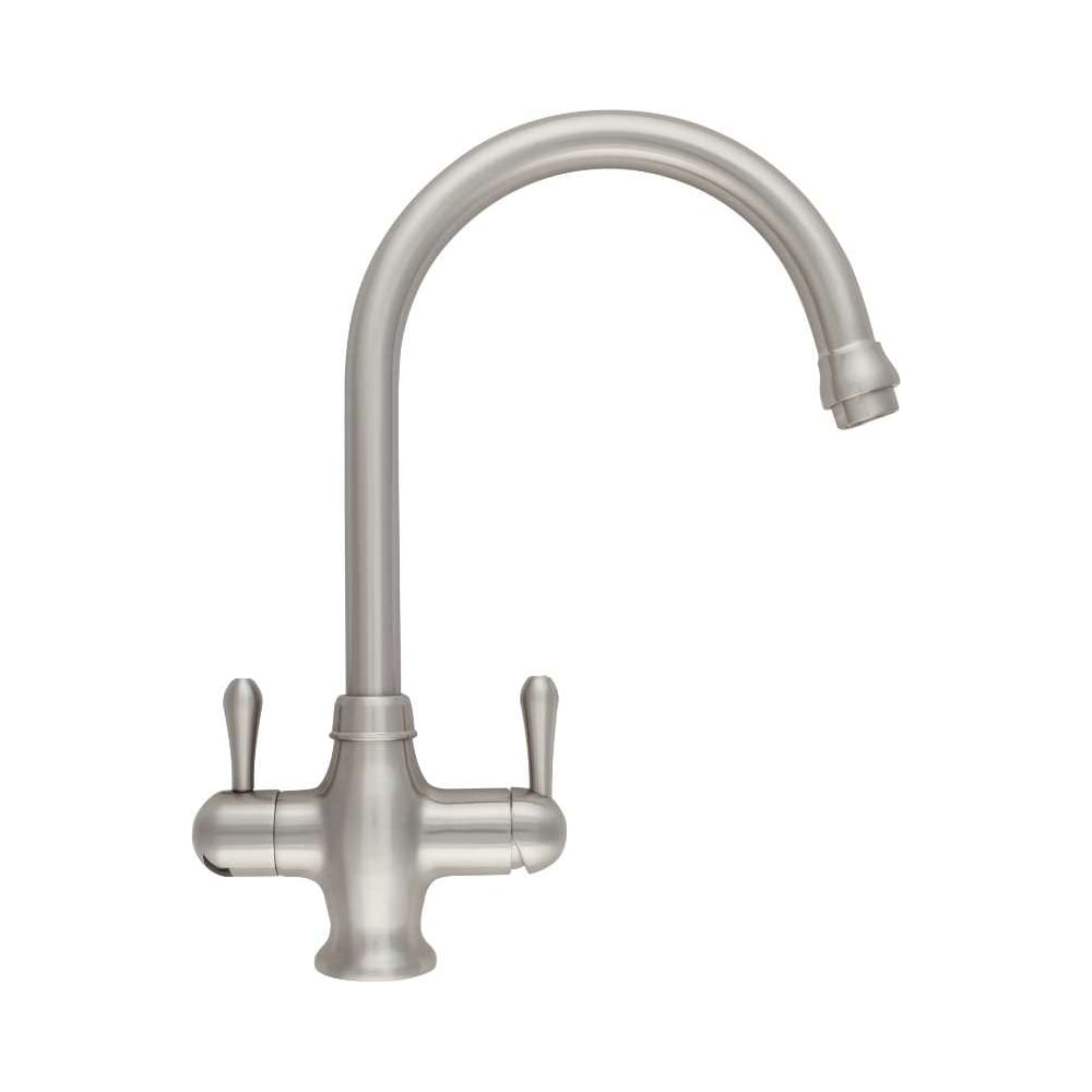 Кран комбинированный, смеситель + питьевая полуматовый никель (Nickel ...