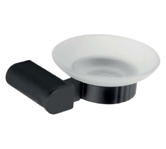 Мыльница Nofer Capri из алюминия, черная 16225.N 1