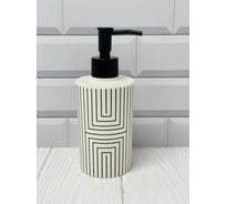 Дозатор жидкого мыла Swensa NORDEN белый/черный, пластик SWP-7024BLK-01