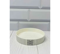 Мыльница Swensa NORDEN белый/черный, пластик SWP-7024BLK-04